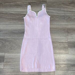 Abercrombie & Fitch pink sweater dress preppy XL